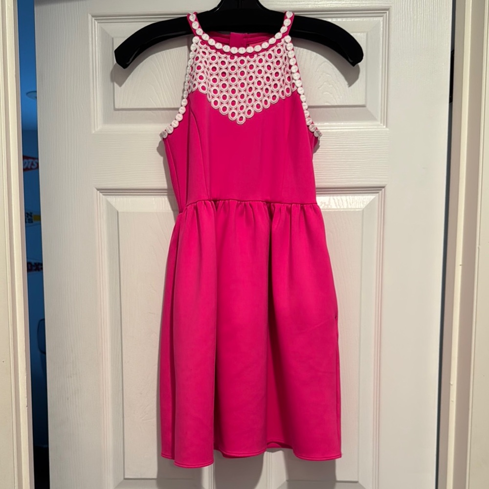 Lilly Pulitzer Sleeveless Neon Pink Girls Dress